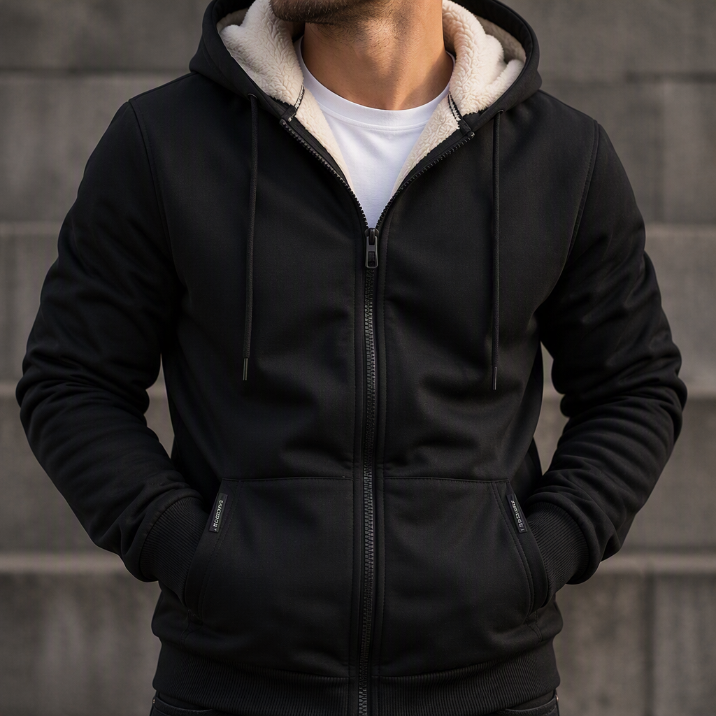 ThermoShield – Warme Heren Hoodie met Teddyvoering