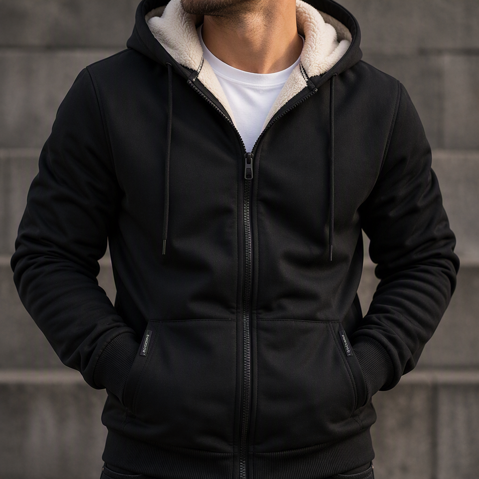ThermoShield – Warme Heren Hoodie met Teddyvoering