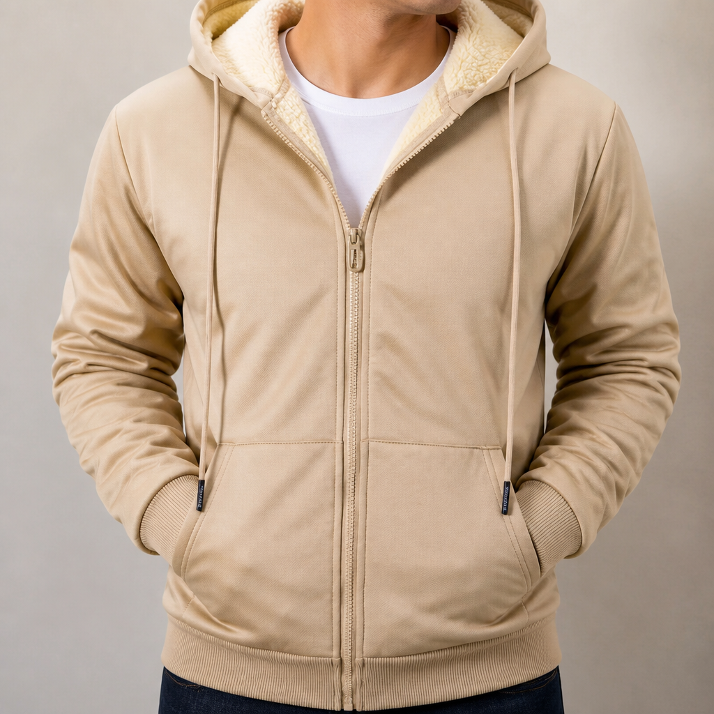 ThermoShield – Warme Heren Hoodie met Teddyvoering