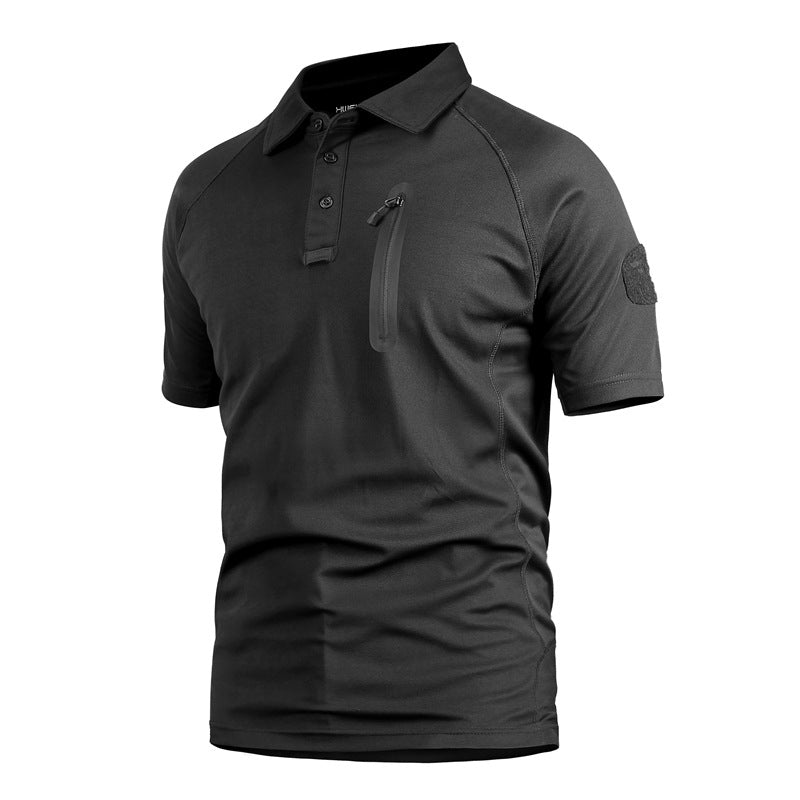 Combat Top met Korte Mouwen voor Heren – Sneldrogend Gevechtsshirt (Legergroen)