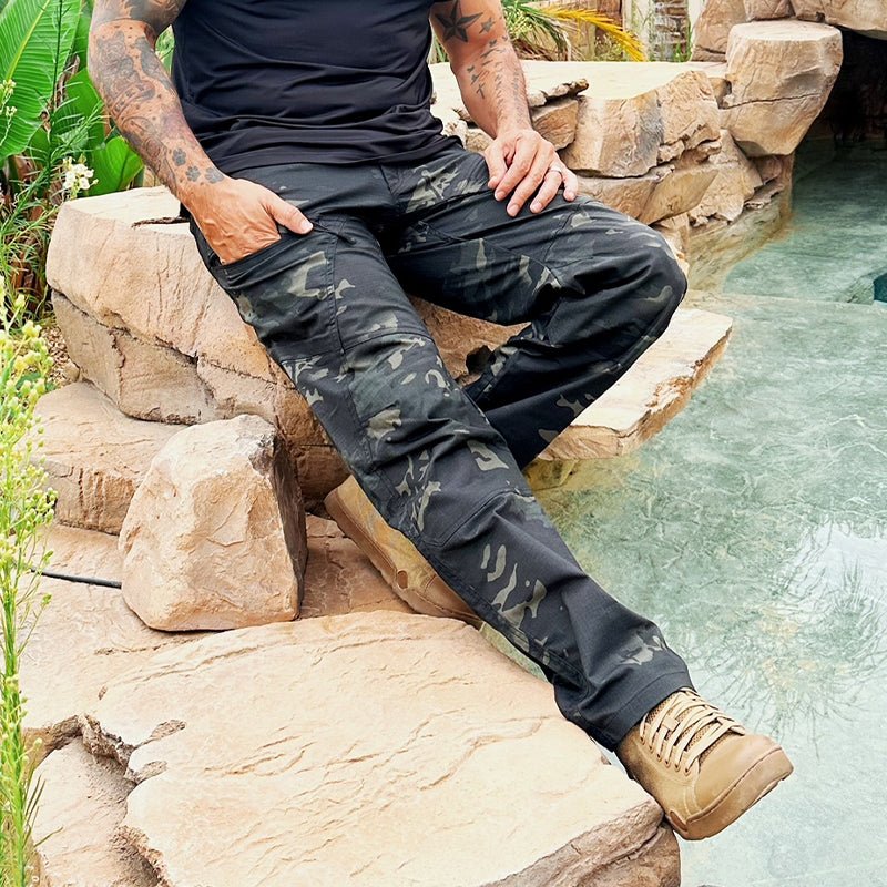Men's Urban Pro Stretch tactische herenbroek Donkere Camo