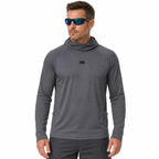 Lichtgewicht Sneldrogend UPF 50+ UV-Shirt met Capuchon en Ingebouwde Nekwarmer/Gezichtsmasker